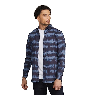 Chemise MEXX en coton extensible tie dye pour hommes