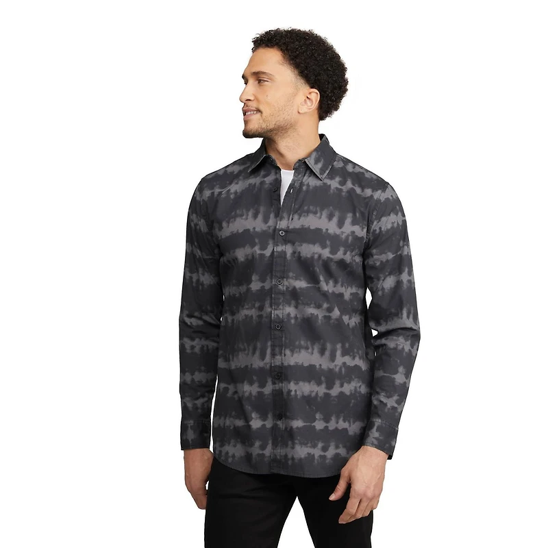 Chemise MEXX en coton extensible tie dye pour hommes