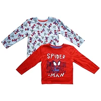Toddler Boys Marvel 2 Pack Neighborhood Spidey   Long Sleeve T-Shirt