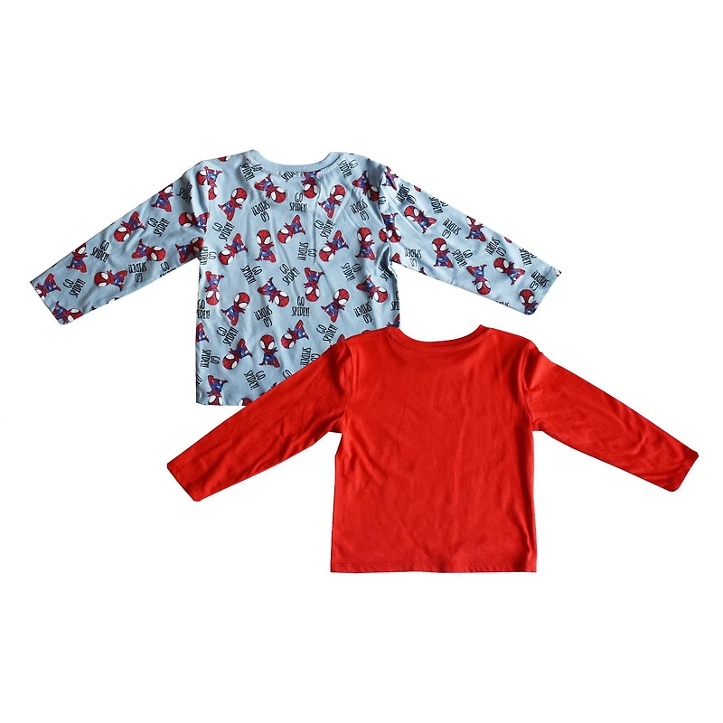 Toddler Boys Marvel 2 Pack Neighborhood Spidey   Long Sleeve T-Shirt