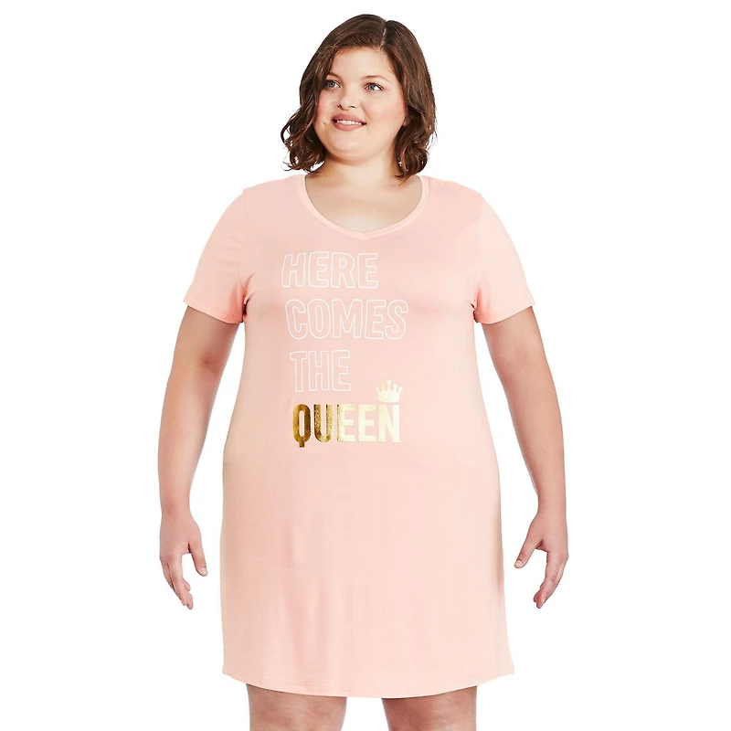George Plus Women's Nightshirt and Scrunchie 4-Piece Set