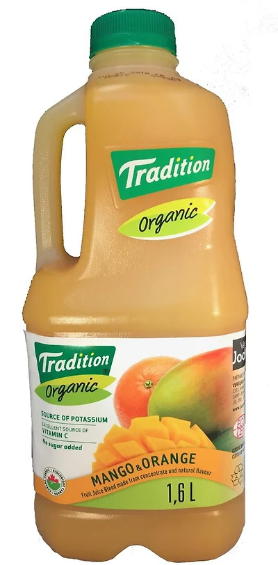 Tradition Organic Mango Orange juice 1.6L
