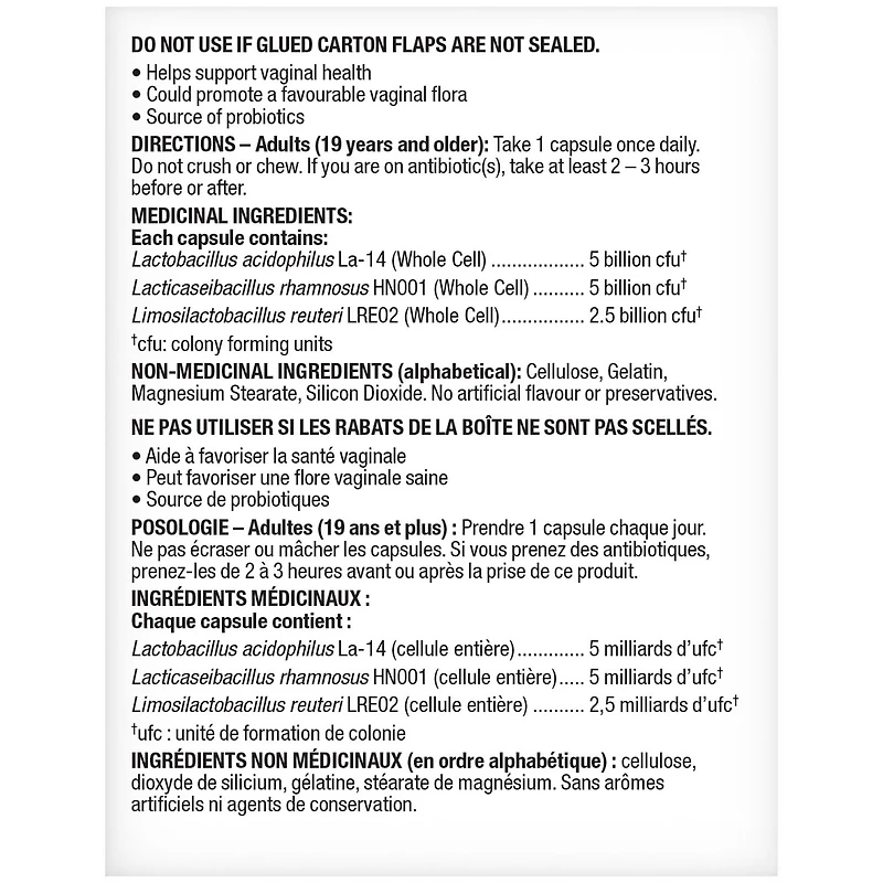 Probiotique féminin Equate