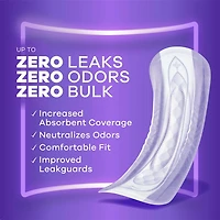 Always Discreet Adult Incontinence Pads for Women, Heavy Absorbency, Long Length, Postpartum Pads, 64CT