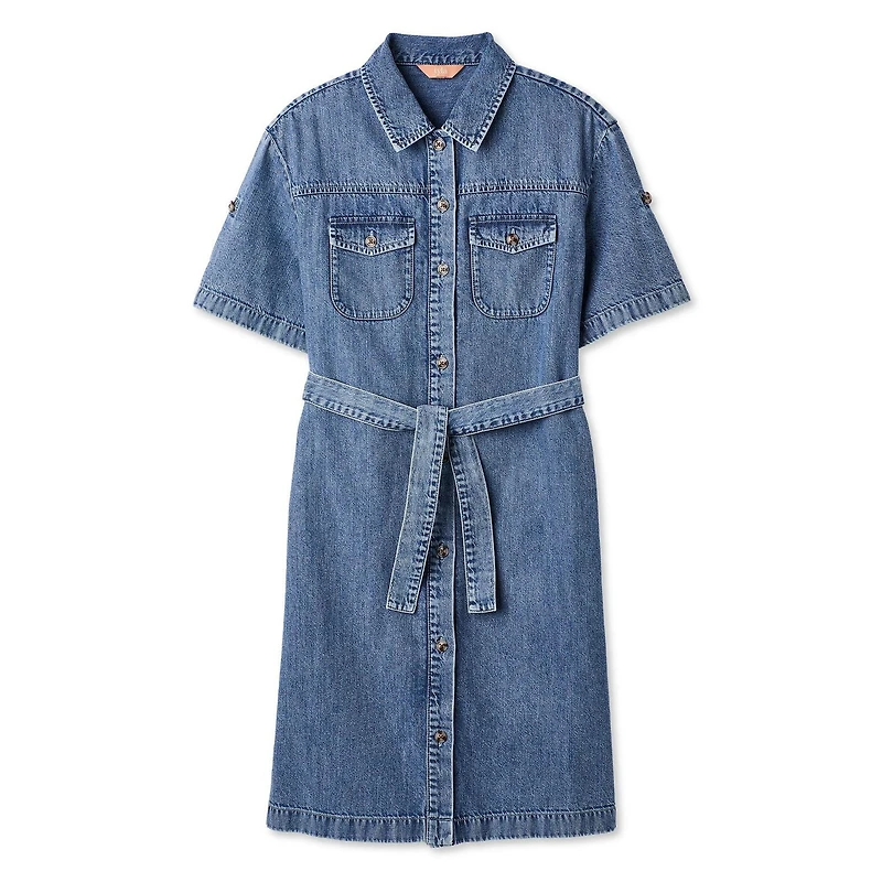Iyla Women's Button-Up Denim Dress