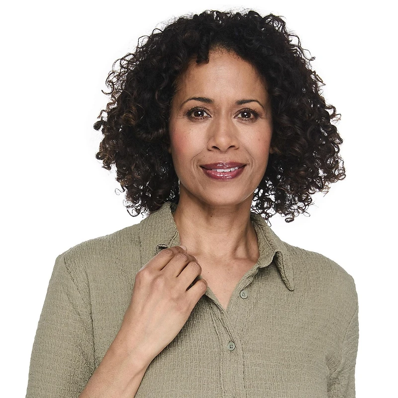 Chemisier de camp en tissu chiffonné Iyla pour femmes