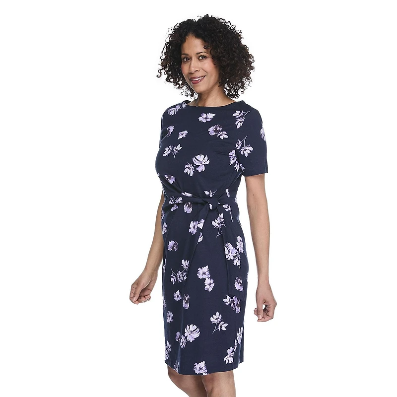 Robe imprimée nouée sur le côté Iyla pour femmes