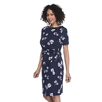 Robe imprimée nouée sur le côté Iyla pour femmes