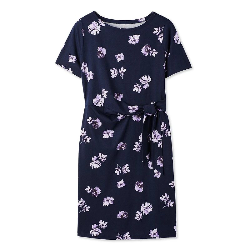 Robe imprimée nouée sur le côté Iyla pour femmes