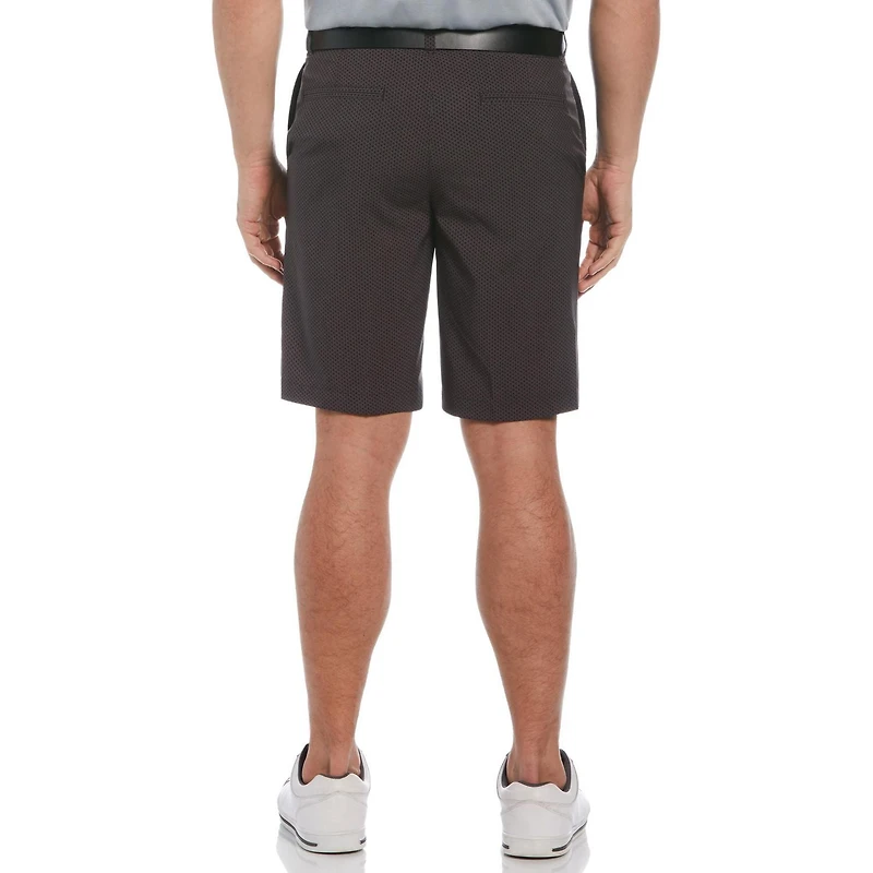 Ben Hogan Men's Micro Geometric Print 9" Golf Shorts with Active Waistband