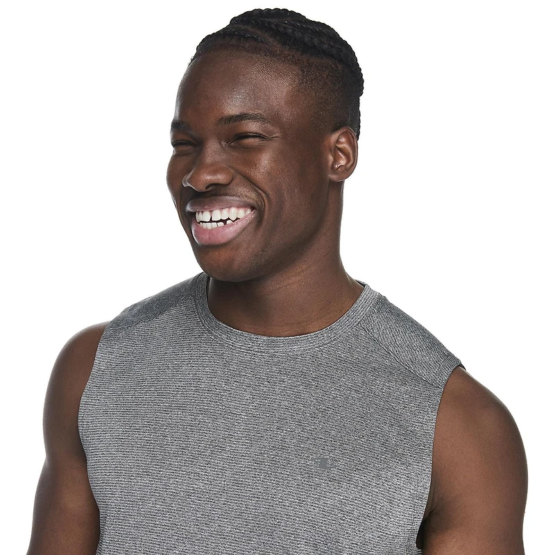 Athletic Works Men's Grid Mesh Muscle Tank