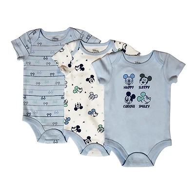 Disney Bébé paquet de 3 caches-couches Mickey Mouse en coton biologique