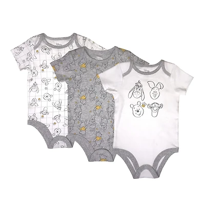 Disney Bébé unisex paquet de 3 cache-couches Winnie l'Ourson en coton biologique grandeur 0m-6-12m