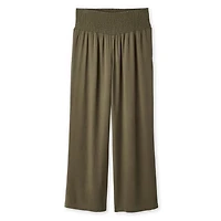 Paisley Sky Maternity Smocked Waist Wide Leg Pant