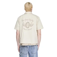 No Boundaries Men's Short Sleeve Mechanic Shirt
