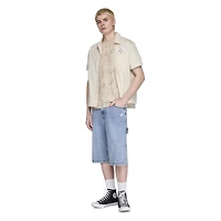 No Boundaries Men's Short Sleeve Mechanic Shirt