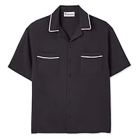 Chemise passepoilée à manches courtes No Boundaries pour hommes