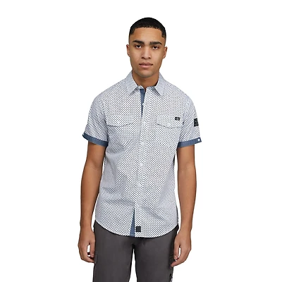 Marc Ecko Men’s Short Sleeve Button Down Shirt