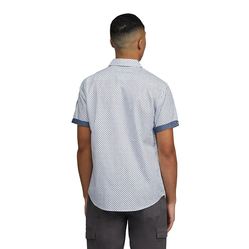 Marc Ecko chemise à boutons à manches courtes pour hommes