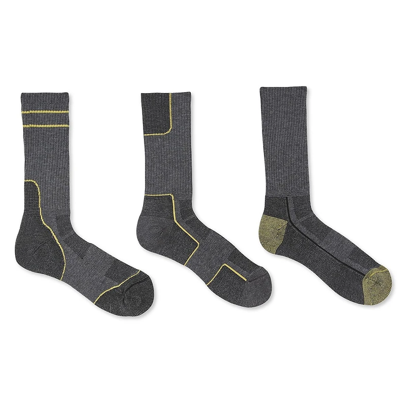 Lot de 3 paires de mi-chaussettes Ozark Trail pour hommes