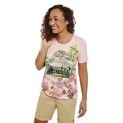 T-shirt imprimé à manches courtes Penmans pour femmes