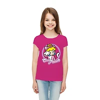 Super Mario Girls Kitty Princess Short Sleeve T-Shirt