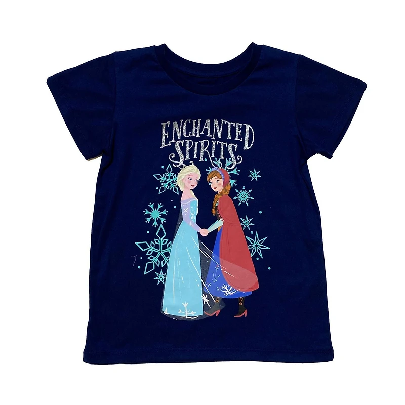 Disney Frozen Girls Enchanted Spirits Short Sleeve T-Shirt