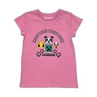 Minecraft Girls Craft Time Short Sleeve T-Shirt