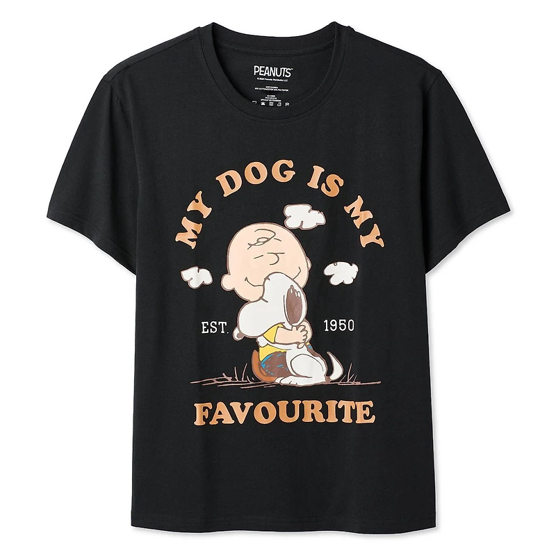 Peanuts Women's Snoopy and Charlie Brown T-Shirt