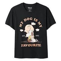 Peanuts Women's Snoopy and Charlie Brown T-Shirt
