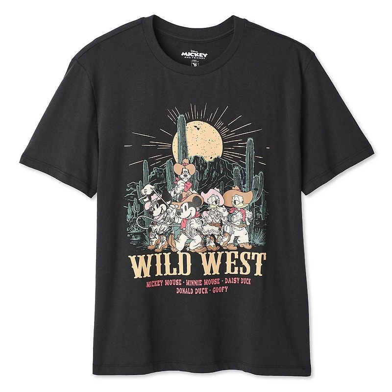 T-shirt avec imprimé graphique Mickey Mouse Disney pour femmes