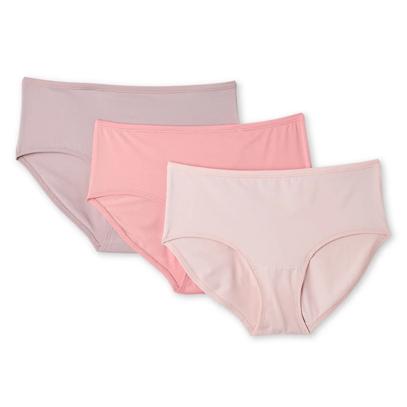 Lot de 3 culottes extensibles à taille mi-haute George pour femmes