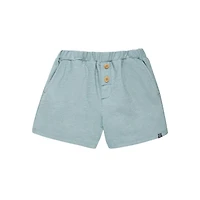 modern moments™ by Gerber® - 2pc Johnny Collar shirt + Short Set Blue Whale, Whale pattern on