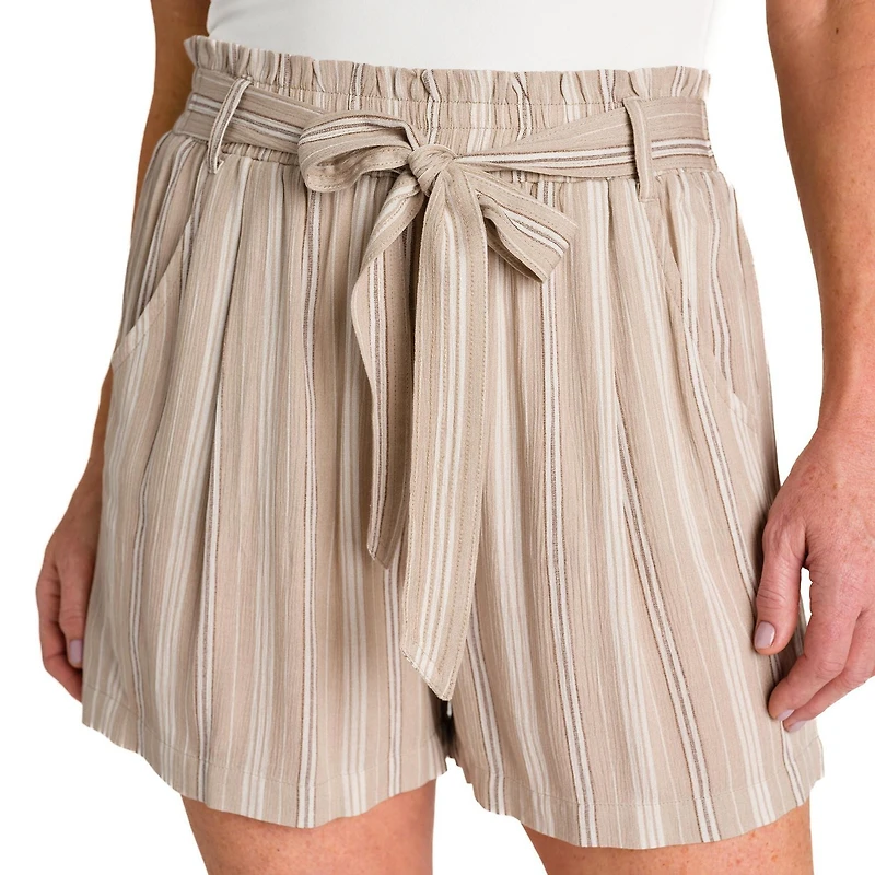 IVY Women's Printed Tie-Belt Short