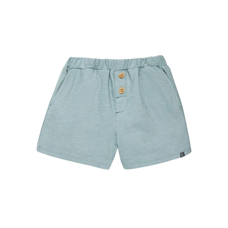modern moments™ by Gerber® - 2pc Johnny Collar shirt + Short Set Blue Whale, Whale pattern on