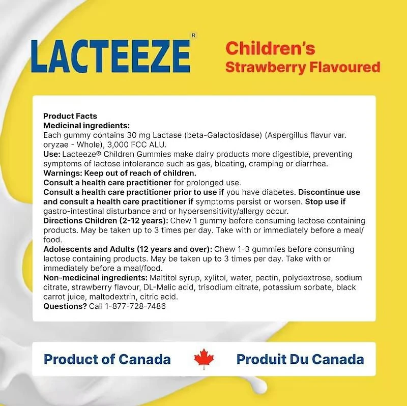 Lacteeze bonbons gélifiés