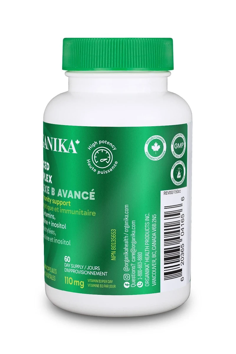 ORGANIKA ADVANCED B-COMPLEX 60VCAPS