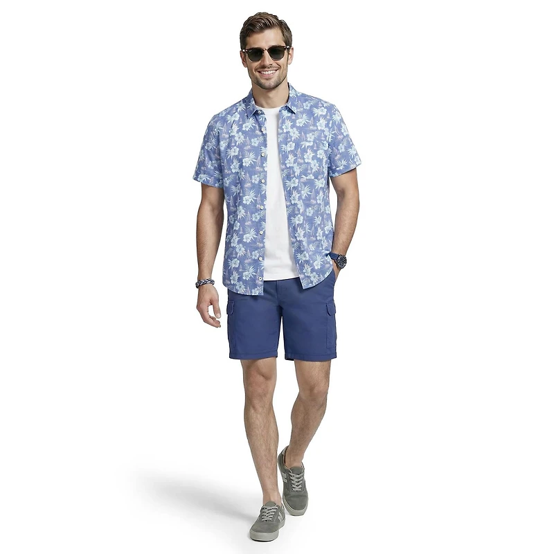 Dockside Chambray Short Sleeve Button Down Shirt