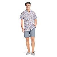 IZOD S/S DOCKSIDE PRINT WOVEN