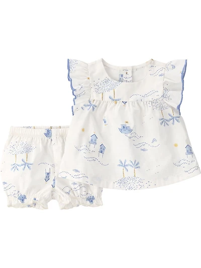Carter's Child of Mine Baby Girl 2-Piece Short Set