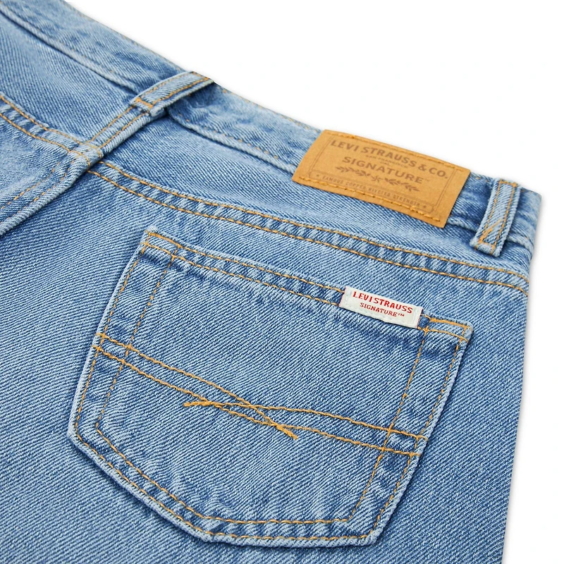 Levi Strauss Signature Girls' Core High-Rise Baggy Fit Jeans