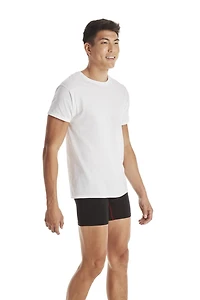 Paquet de T-shirts à Col Rond pour Homme Hanes, Évacuation de l’Humidité Blanc - Paquet de 4