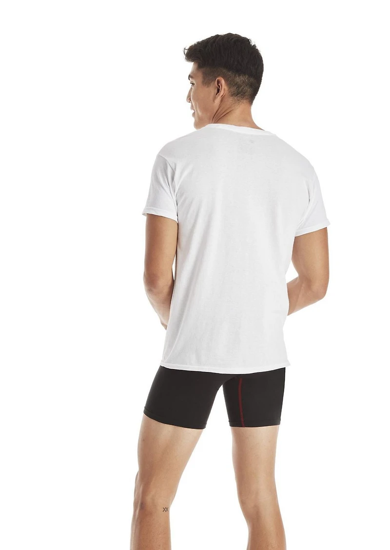 Hanes Men’s Crew-Neck Undershirt Pack, Moisture Wicking