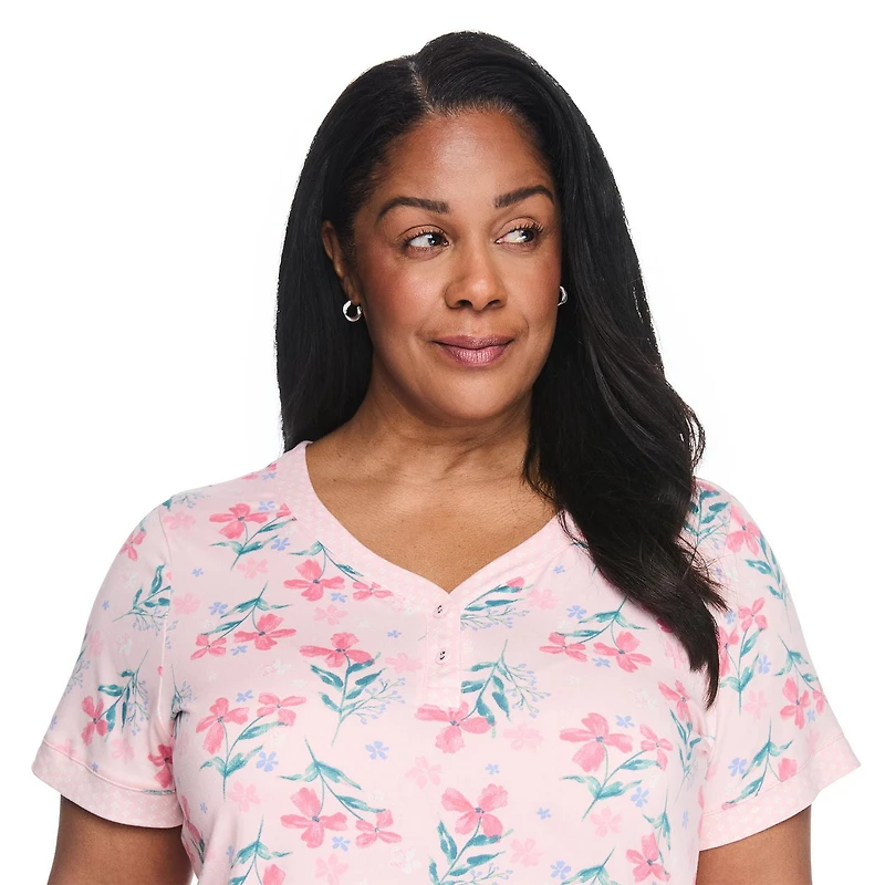 Iyla Women's Plus Two Piece Capri Pajama Set