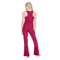 Pyjama 2 pièces en tricot côtelé No Boundaries pour femmes