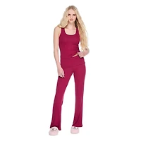 Pyjama 2 pièces en tricot côtelé No Boundaries pour femmes