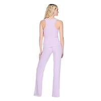 No Boundaries Women's Two Piece Rib Pajama Set