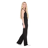 No Boundaries Women's Two Piece Rib Pajama Set