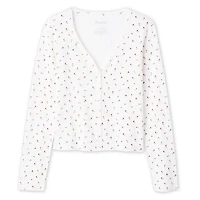 No Boundaries Women's Seamless Long-Sleeve V-Neck Top