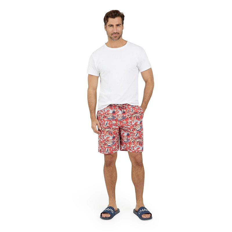 Short de détente de nuit en molleton pour hommes avec poches Chaps